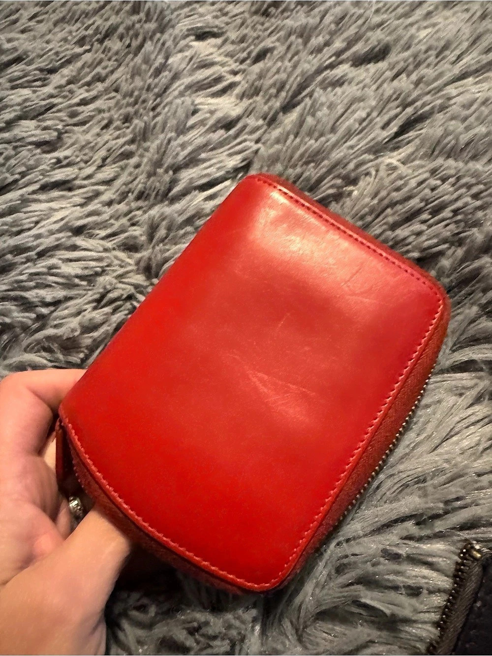 Coach Red Zip-Around Wallet